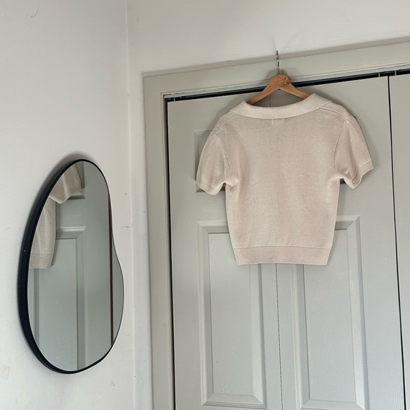 J. Crew Linen Collared Top - Picture 3 of 4